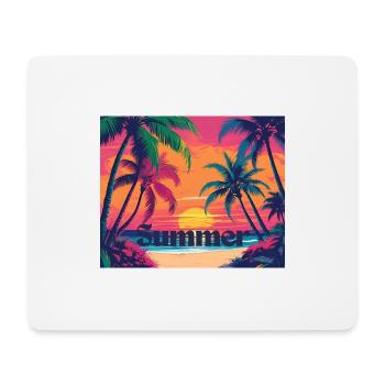 Summer - Mousepad (Querformat) - Weiß - Vorne