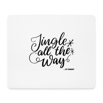 Jingle den ganzen Weg - Mousepad (Querformat) - Weiß - Vorne