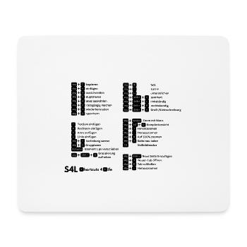 Raccourcis pour les professionnels du design ! Créateur de contenu - Tapis de souris (format paysage) - blanc - Devant