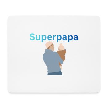 LOVING super dad - Mouse Pad (horizontal) - white - Front