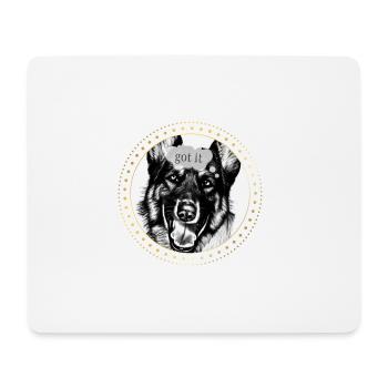 Gagnant - Tapis de souris (format paysage) - blanc - Devant