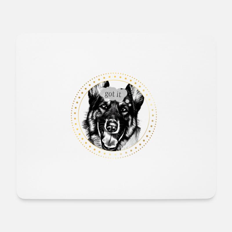 Siegertyp - Mousepad (Querformat) - Weiß