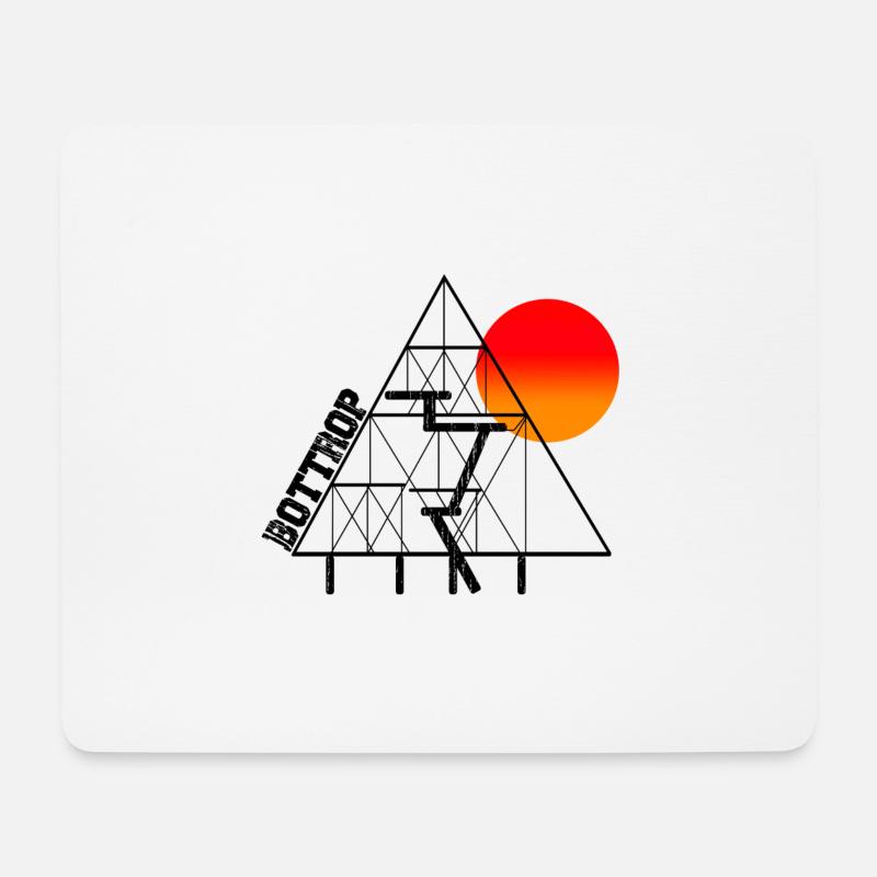 Bottrop Tetraeder Sonnenuntergang - Mousepad (Querformat) - Weiß