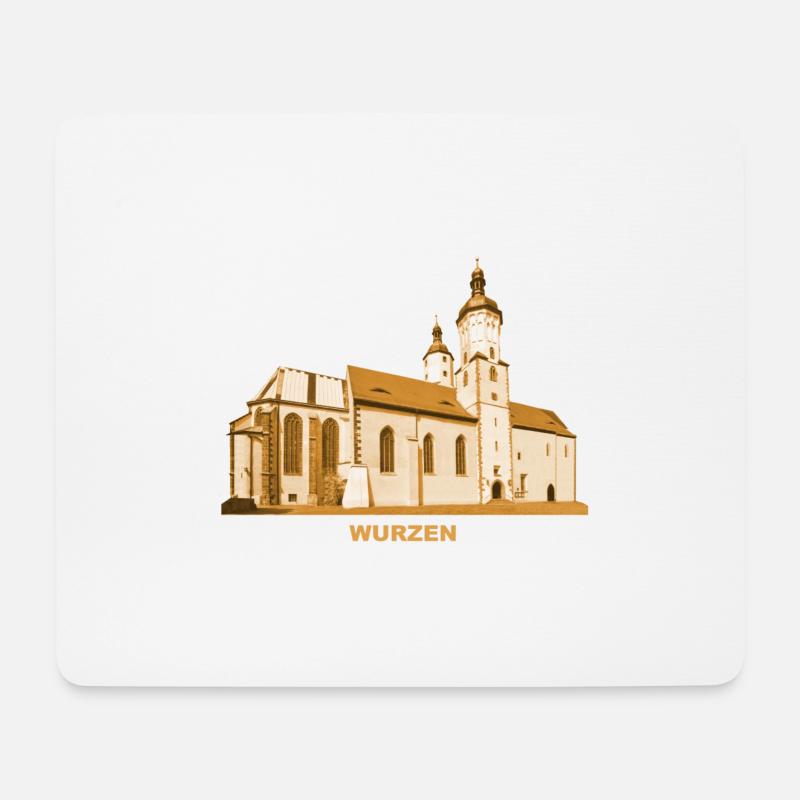 Wurzen Dom Kirche Ringelnatz Sachsen - Mousepad (Querformat) - Weiß