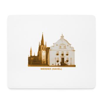 Werder Havel, Old Town Hall, Church Brandenburg - Mouse Pad (horizontal) - white - Front
