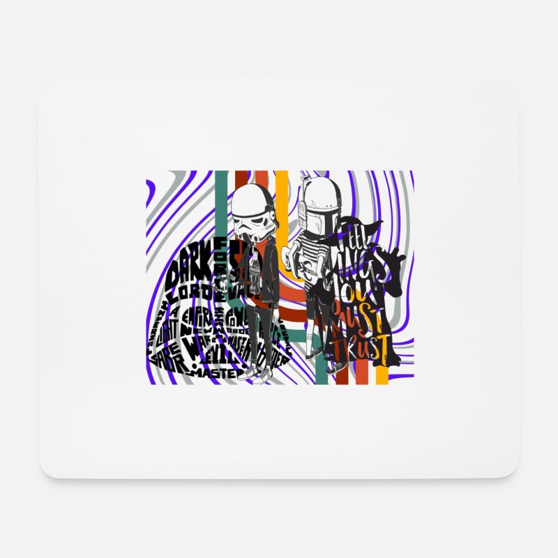 6 Original - Mousepad (Querformat) - Weiß
