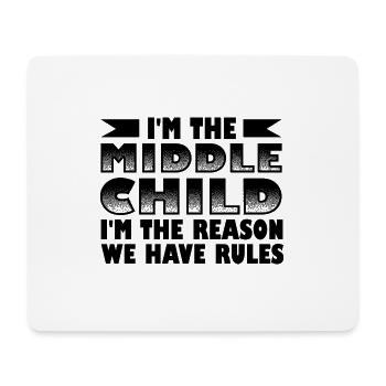 Family Kids Siblings Funny Gift Idea - Mouse Pad (horizontal) - white - Front