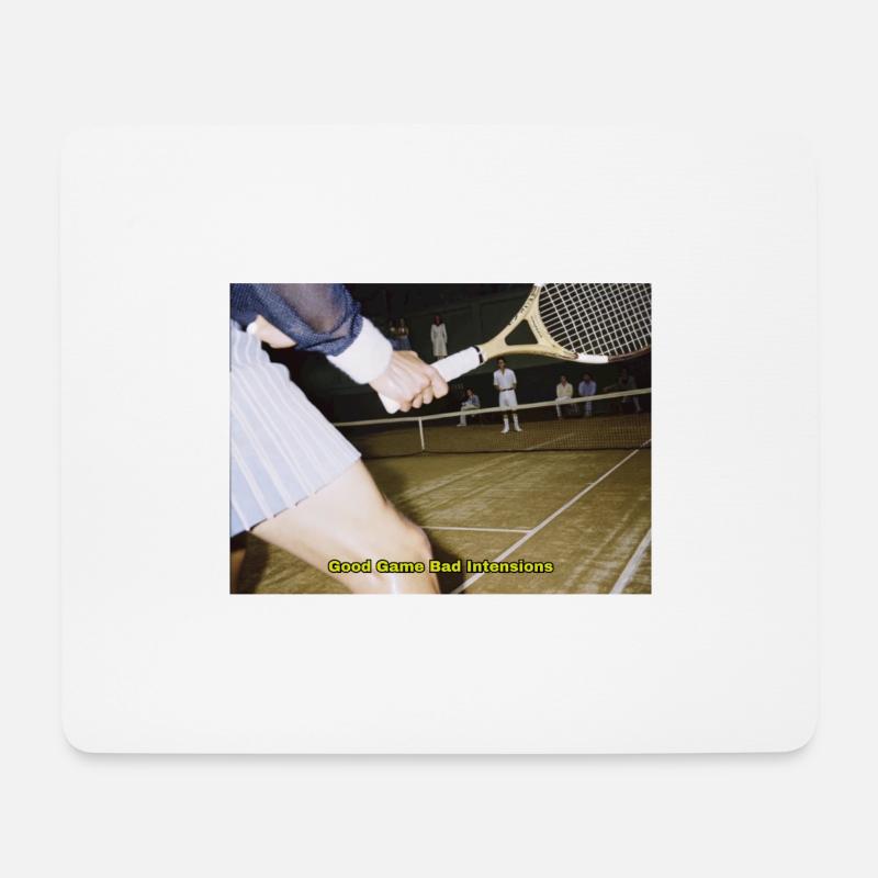 Tennismatch Humor Zitat - Mousepad (Querformat) - Weiß