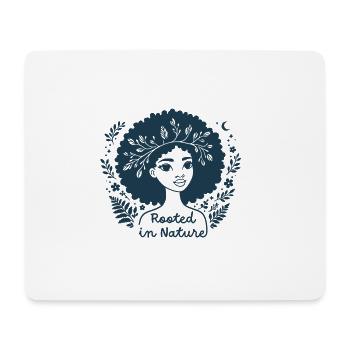 A woman rooted in Nature - Mouse Pad (horizontal) - white - Front