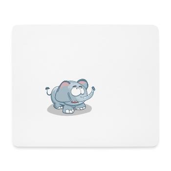 Elephant Hunt Club Tue quoi que ce soit, blanc - Tapis de souris (format paysage) - blanc - Devant