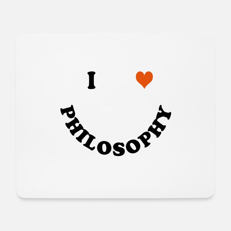 Philosophie - Tapis de souris (format paysage) - blanc