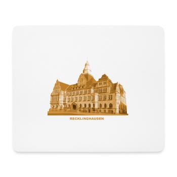 Hôtel de ville de Recklinghausen Région de la Ruhr Rhénanie-du-Nord-Westphalie - Tapis de souris (format paysage) - blanc - Devant