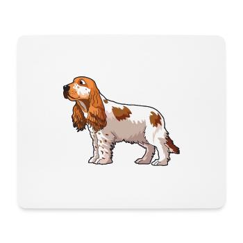 Cocker Spaniel Dog - Mouse Pad (horizontal) - white - Front