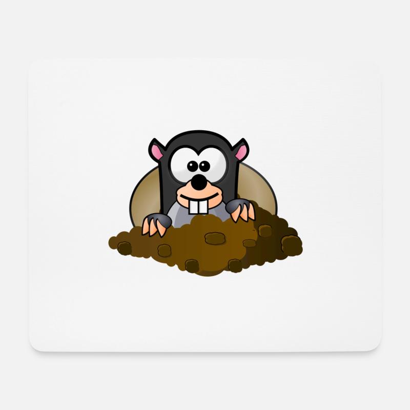 Animal Animals Mole - Mouse Pad (horizontal) - white
