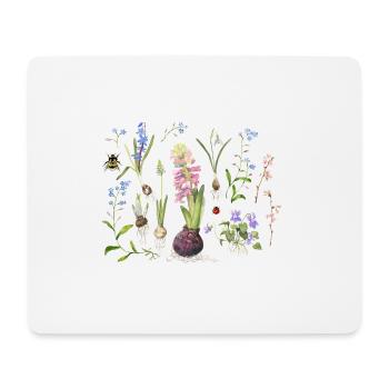 Spring flowers - Mouse Pad (horizontal) - white - Front