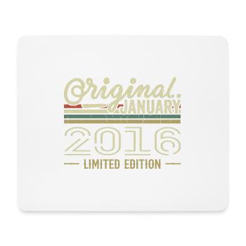 January 2016 Birthday January 2016 Gift 2016 - Mouse Pad (horizontal) - white - Front