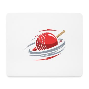 Kreiselnde Cricket Ball - Mousepad (Querformat) - Weiß - Vorne