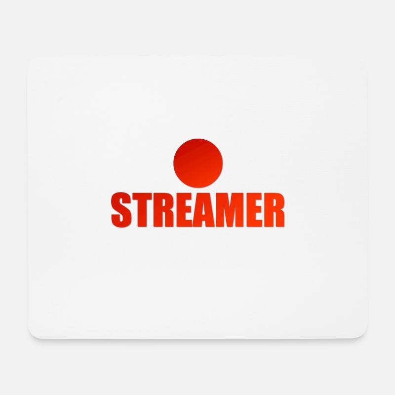 Stream Streamer YouTuber Twitch Twitcher Live - Mousepad (Querformat) - Weiß