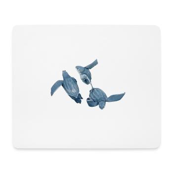 tortue luth 2 - Tapis de souris (format paysage) - blanc - Devant