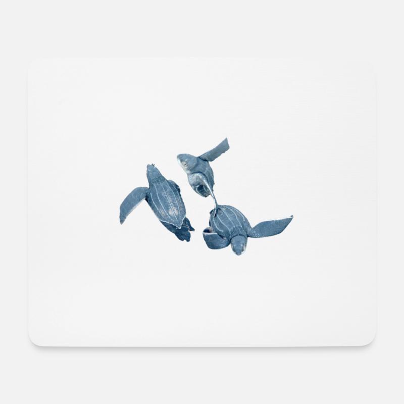 Lederschildkröte 2 - Mousepad (Querformat) - Weiß