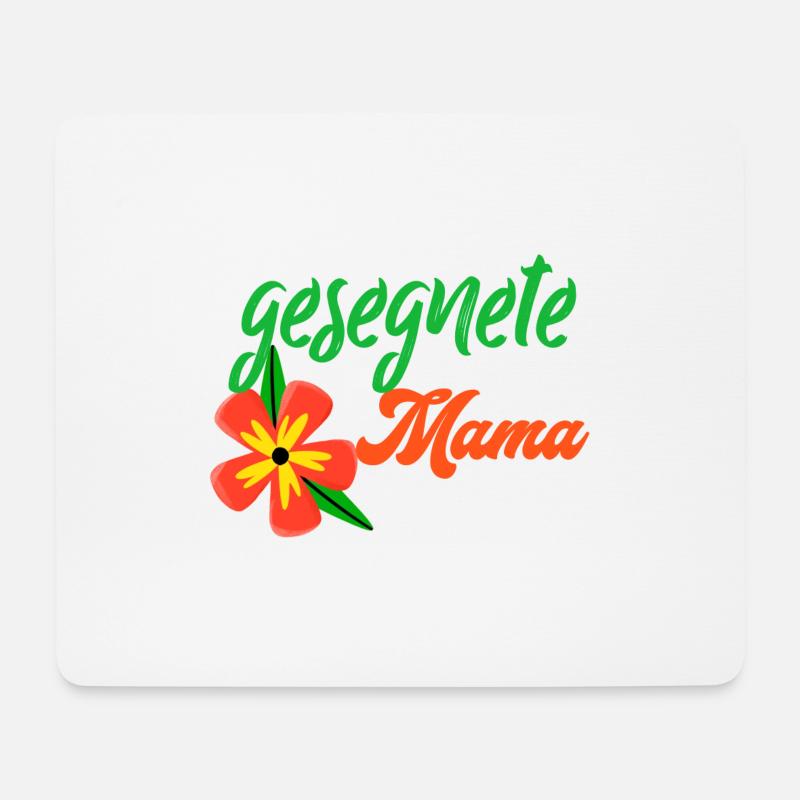 Gesegnete Mama - Mousepad (Querformat) - Weiß