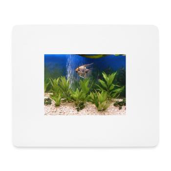 Poisson - Tapis de souris (format paysage) - blanc - Devant