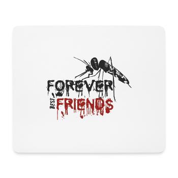 Forever best friends / Mücke | Fun-Shirt - Mousepad (Querformat) - Weiß - Vorne