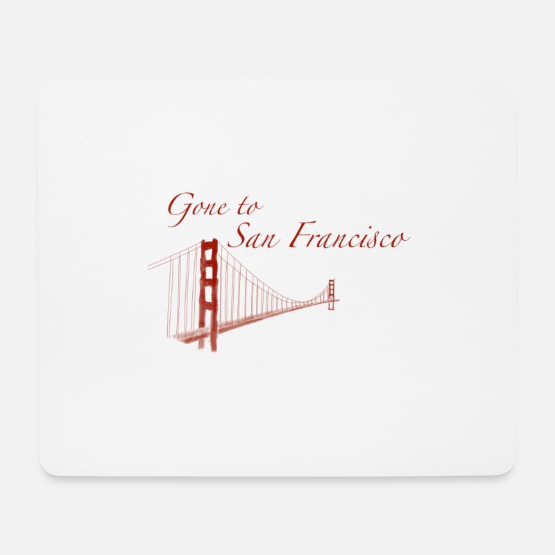 Gone to San Francisco - Mousepad (Querformat) - Weiß