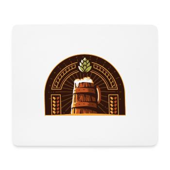 Logo de la bière - Tapis de souris (format paysage) - blanc - Devant
