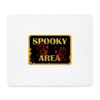 Halloween Design - SPOOKY AREA. - Mousepad (Querformat) - Weiß - Vorne