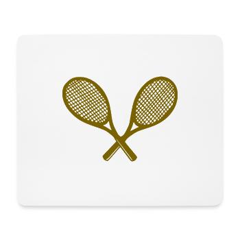 Tennisschläger - Mousepad (Querformat) - Weiß - Vorne