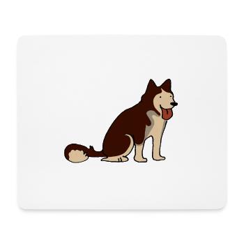 Husky - Mousepad (Querformat) - Weiß - Vorne