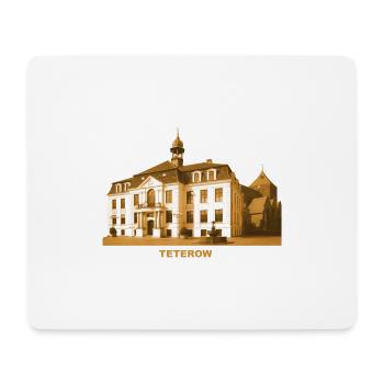 Teterow Town Hall Rostock Mecklenburg-Vorpommern - Mouse Pad (horizontal) - white - Front