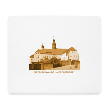 Dippoldiswalde Hôtel de ville Erzgebirge Saxe - Tapis de souris (format paysage) - blanc - Devant
