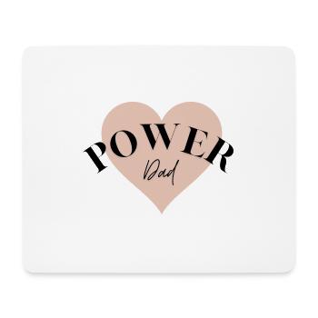 Power Dad - Mousepad (Querformat) - Weiß - Vorne