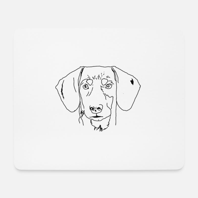 Dachshund - Mouse Pad (horizontal) - white