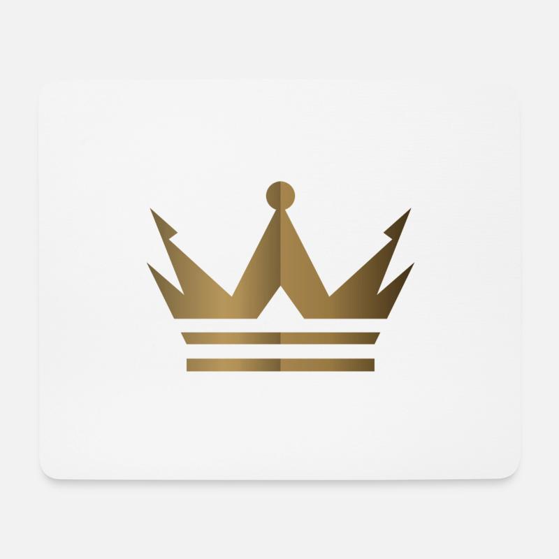 Crown Logo - Mouse Pad (horizontal) - white