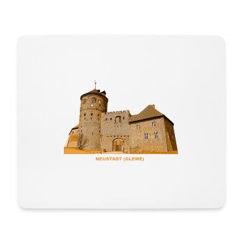 Neustadt Glewe Burg Mecklenburg Vorpommern - Mousepad (Querformat) - Weiß - Vorne