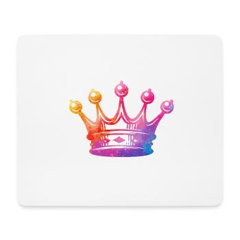 Wasserfarbene Kronenkunst - Mousepad (Querformat) - Weiß - Vorne