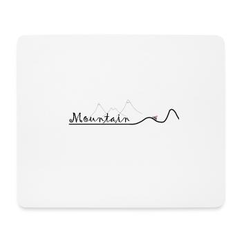 Mountain bike - Mouse Pad (horizontal) - white - Front