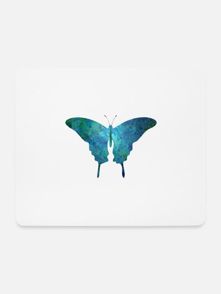 Schmetterling - Mousepad (Querformat) - Weiß