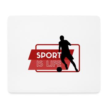 SPORT IS LIFE Cadeau Idée Cadeau Cadeau - Tapis de souris (format paysage) - blanc - Devant