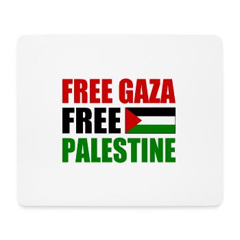 Free gaza Free palestine - Mouse Pad (horizontal) - white - Front