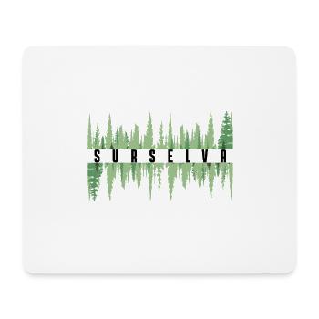 Surselva tree line - Mouse Pad (horizontal) - white - Front