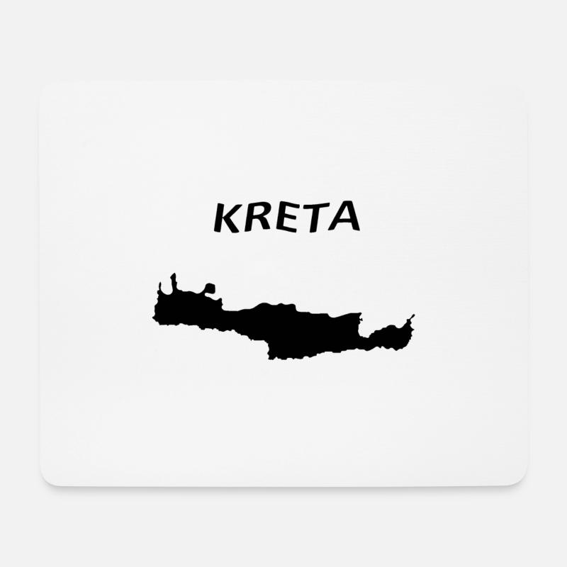 Kreta Insel - Mousepad (Querformat) - Weiß