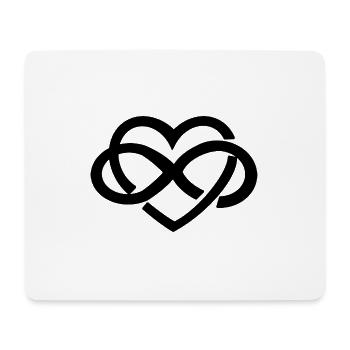 Heart Love Couple Valentine's Day Gift Love Hearts - Mouse Pad (horizontal) - white - Front