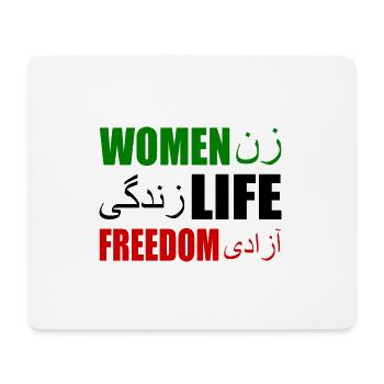 Women life freedom - Tapis de souris (format paysage) - blanc - Devant