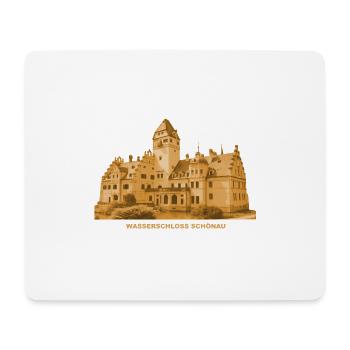 Château entouré de douves de Schönau Eggenfelden Basse-Bavière - Tapis de souris (format paysage) - blanc - Devant