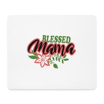 Blessed mama - Mousepad (Querformat) - Weiß - Vorne