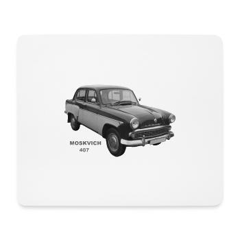 Moskwitsch 407 UdSSR Russland Oldtimer Ostalgie - Mousepad (Querformat) - Weiß - Vorne